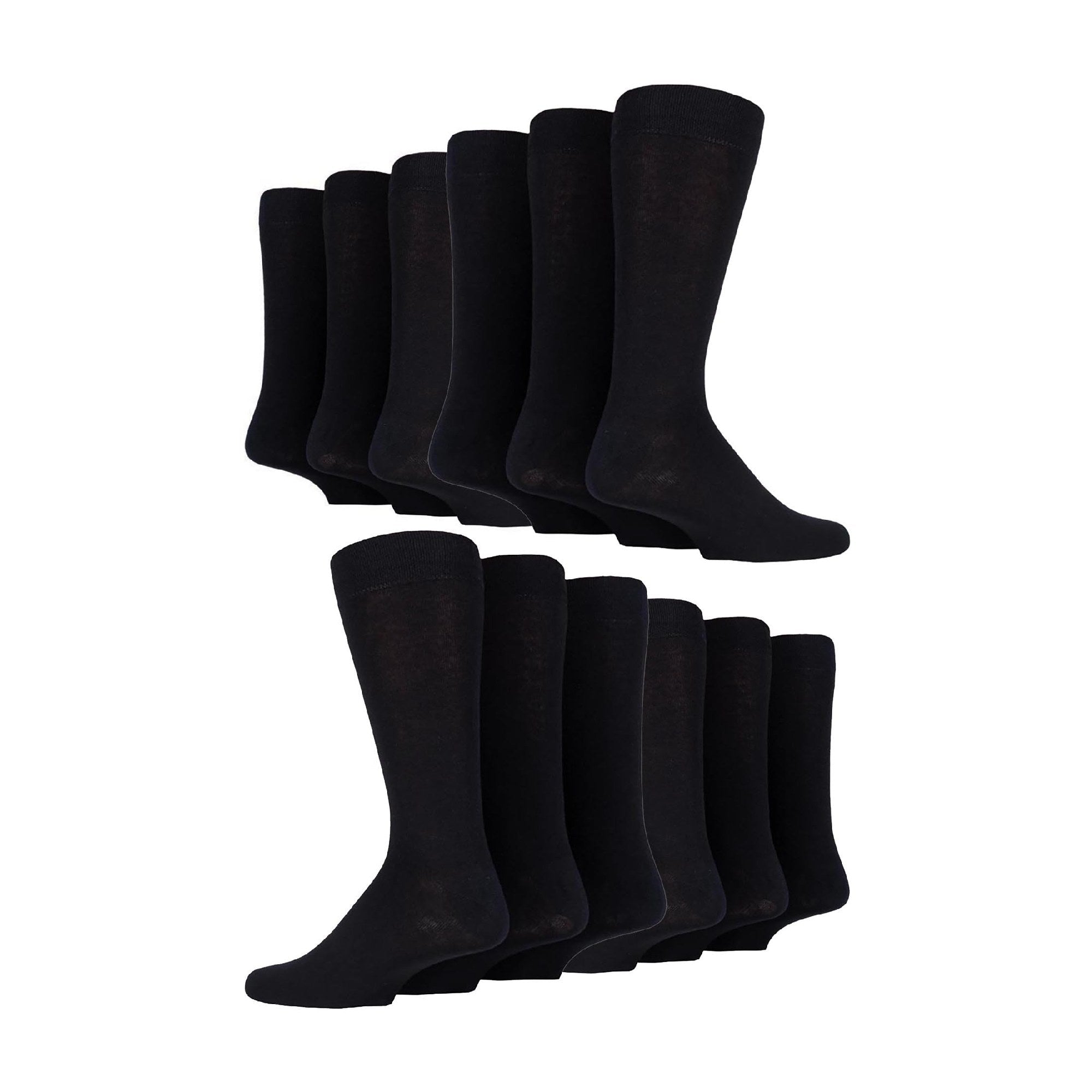 12 Pair Mens Colourful Cotton Striped Patterned Dress Socks