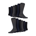 12 Pair Mens Colourful Cotton Striped Patterned Dress Socks