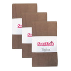 3 Pair Ladies Coloured Opaque 80 Denier Plain Block Colour Tights