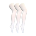 3 Pair Ladies Coloured Opaque 80 Denier Plain Block Colour Tights