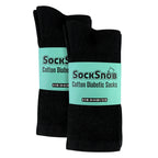 6 Pairs Mens Cotton Diabetic Socks - Soft Non Binding Everyday Comfort Socks