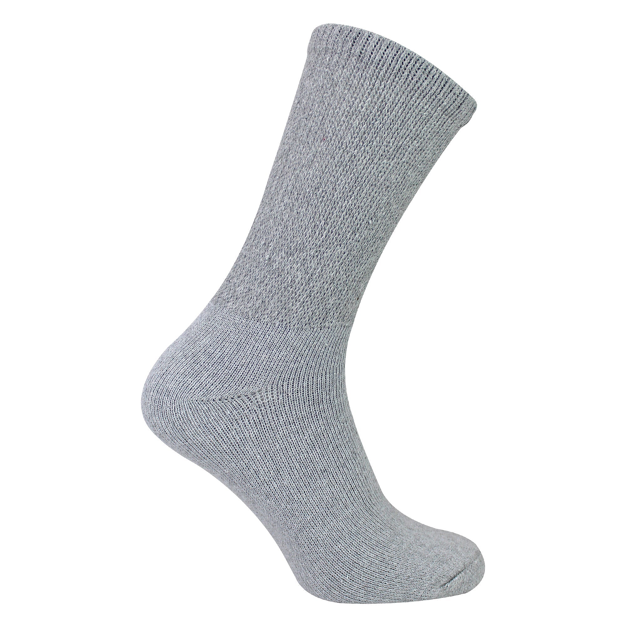 6 Pairs Mens Cotton Diabetic Socks - Soft Non Binding Everyday Comfort Socks