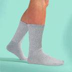 6 Pairs Mens Cotton Diabetic Socks - Soft Non Binding Everyday Comfort Socks