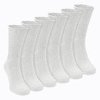 6 Pairs Mens Cotton Diabetic Socks - Soft Non Binding Everyday Comfort Socks