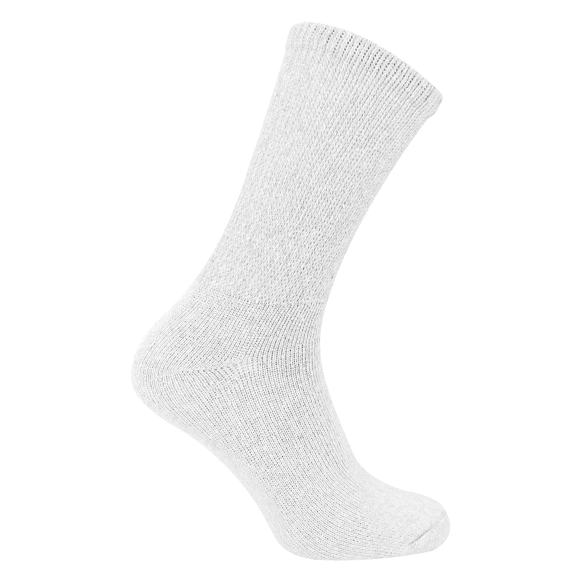 6 Pairs Mens Cotton Diabetic Socks - Soft Non Binding Everyday Comfort Socks