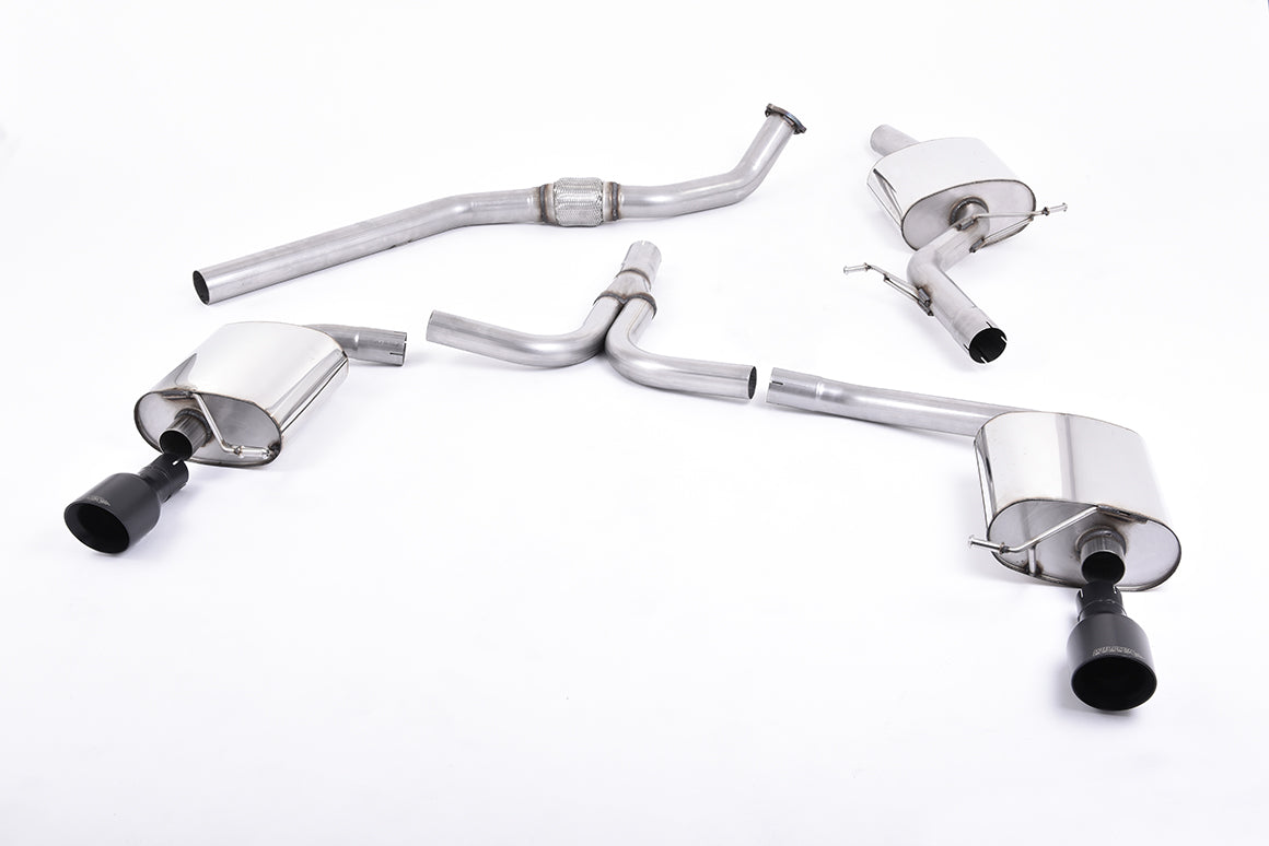 Milltek Sport - Cat Back Exhaust (Multiple Options) Audi A4 B8 2.0TFSI S Line (2WD and quattro Tiptronic-only)