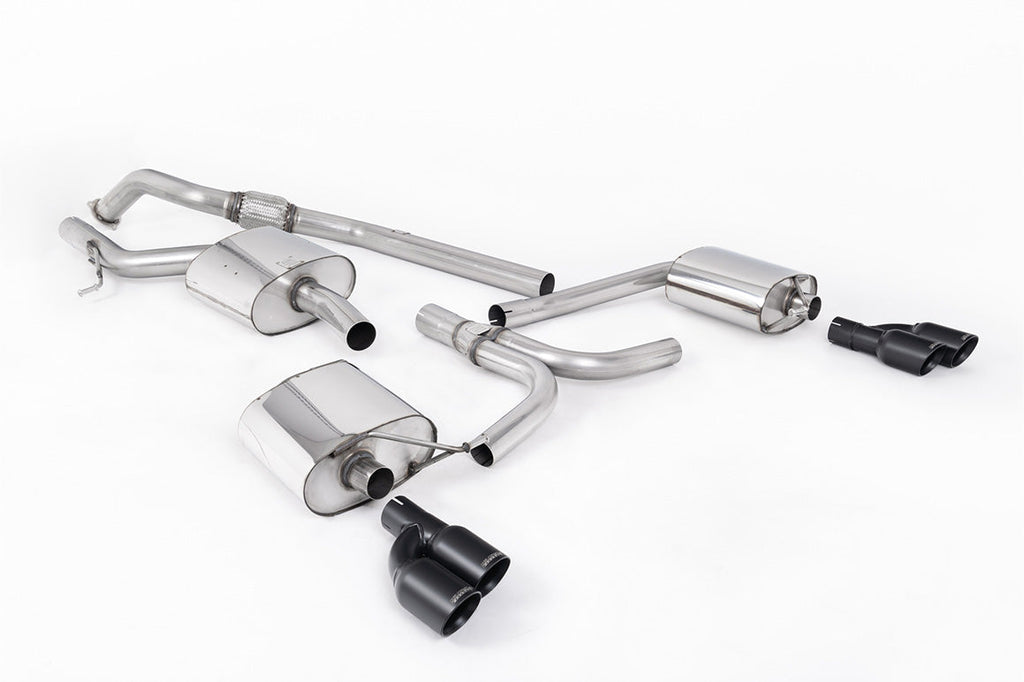 Milltek Sport - Cat Back Exhaust (Multiple Options) Audi A4 B8 2.0TFSI S Line (2WD and quattro Tiptronic-only)