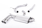 MILLTEK SPORT - DPF BACK EXHAUST - AUDI A3 8P 2.0 TDI 3 DOOR (MULTIPLE OPTIONS)