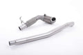 Milltek VW Golf MK7/7.5 R (inc. Estate), Cupra 300 ST 4Drive, S3 8V (13-21) Downpipe with Hi-Flow Sports Cat (Fits OE System)