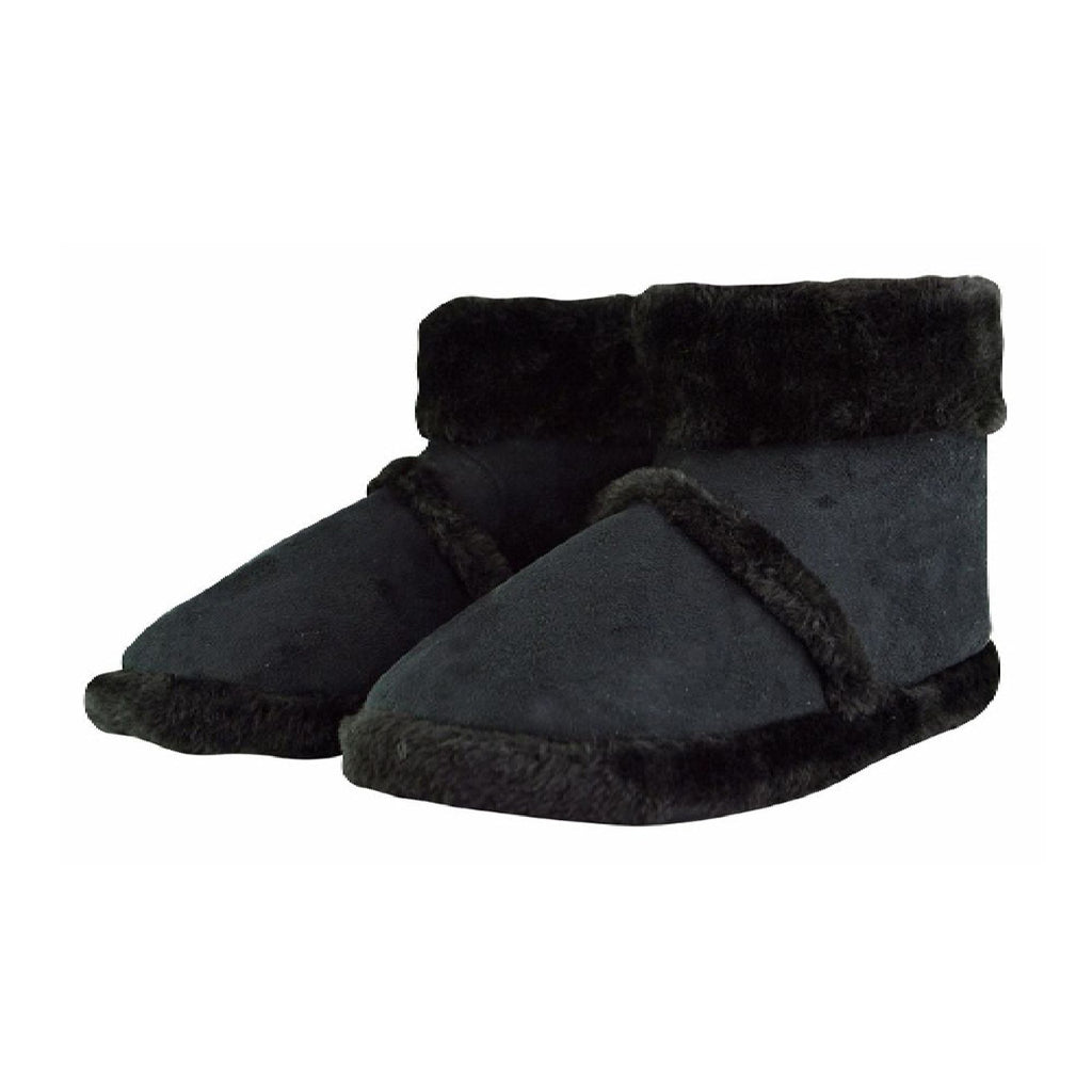 Mens Soft Plush Lined Memory Foam Slipper Booties (6 Sizes)