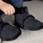 Mens Soft Plush Lined Memory Foam Slipper Booties (6 Sizes)