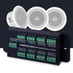 1 In 8 Out Amplifier And Sound Speaker Distributor, 8-Area Sound Source, Signal Distribution Panel, Audio Input, 300W Per Channel