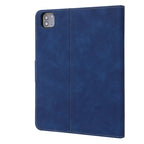 For iPad Pro 11 2022 / 2021 / 2020 / 2018 Calf Texture Horizontal Flip Leather Tablet Case(Dark Blue)