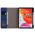 For iPad Pro 11 2022 / 2021 / 2020 / 2018 Calf Texture Horizontal Flip Leather Tablet Case(Dark Blue)