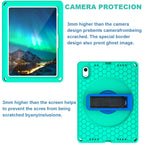 360 Rotation Stand EVA Hard PC Tablet Case with Strap, For iPad 10th Gen 10.9 2022