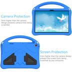 For Lenovo Tab M10 3rd Gen TB328FU / TB328XU 2022 EVA Shockproof Tablet Protective Case with Holder(Blue)