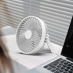 Multifunctional LED Rechargeable Outdoor Portable Tent Camping Fan(White)