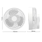 Multifunctional LED Rechargeable Outdoor Portable Tent Camping Fan(White)