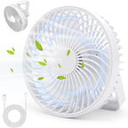 Multifunctional LED Rechargeable Outdoor Portable Tent Camping Fan(White)