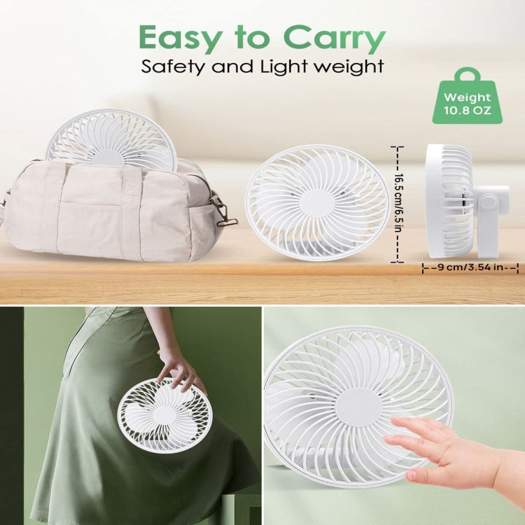 Multifunctional LED Rechargeable Outdoor Portable Tent Camping Fan(Black)