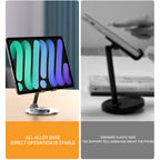 019 360 Degree Rotation Aluminum Alloy Desktop Phone Tablet Holder(Black)