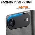 Suteni Calf Texture Horizontal Flip Leather Phone Case, For iPhone Air, For iPhone 16 Pro Max, For iPhone 16 Pro, For iPhone 16 Plus, For iPhone 16, For iPhone 15 Pro Max