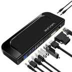 WAVLINK UG49DK4 Universal Laptop Docking Station Dual Monitor Supports DVI / HDMI / VGA(UK Plug)