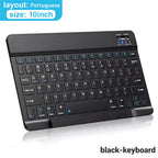 Bluetooth Wireless Keyboard Mouse For IOS Android Windows Tablet For iPad Air Mini Pro Spanish Korean Portugal Russian Keyboard