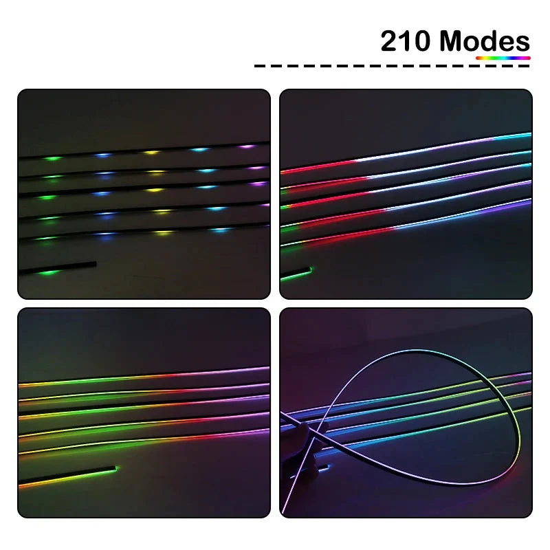 Car Ambient Lights RGB 64 Color Universal LED Interior