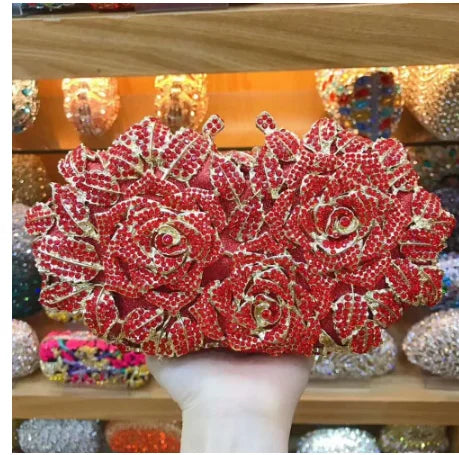 Women's Crystal Clutches Cocktail Purse