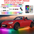 RGB Car Underglow LED Lights  Flexible 12V Underbody Ambient Light with App Control