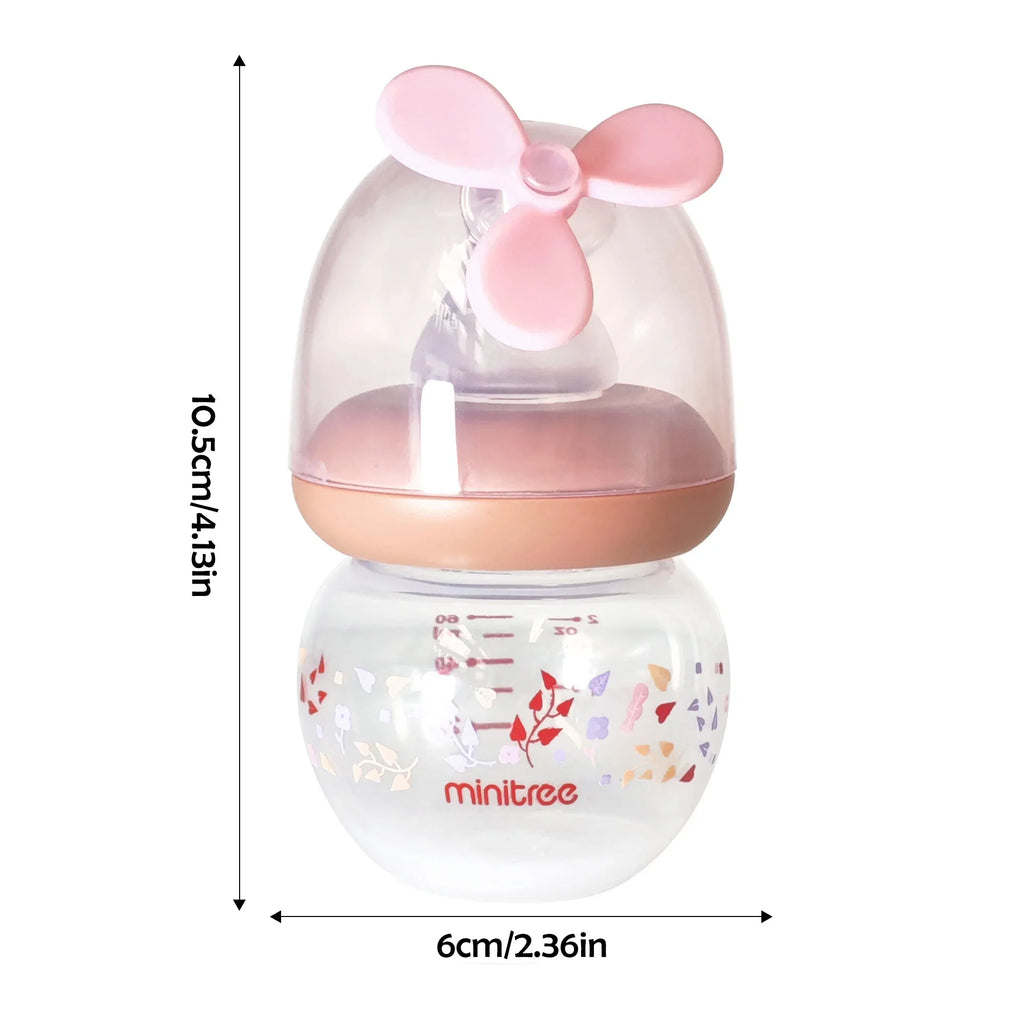 Minitree Baby Bottle – Anti-Leak Newborn Feeding Bottle (0–6 Months, 60ml)