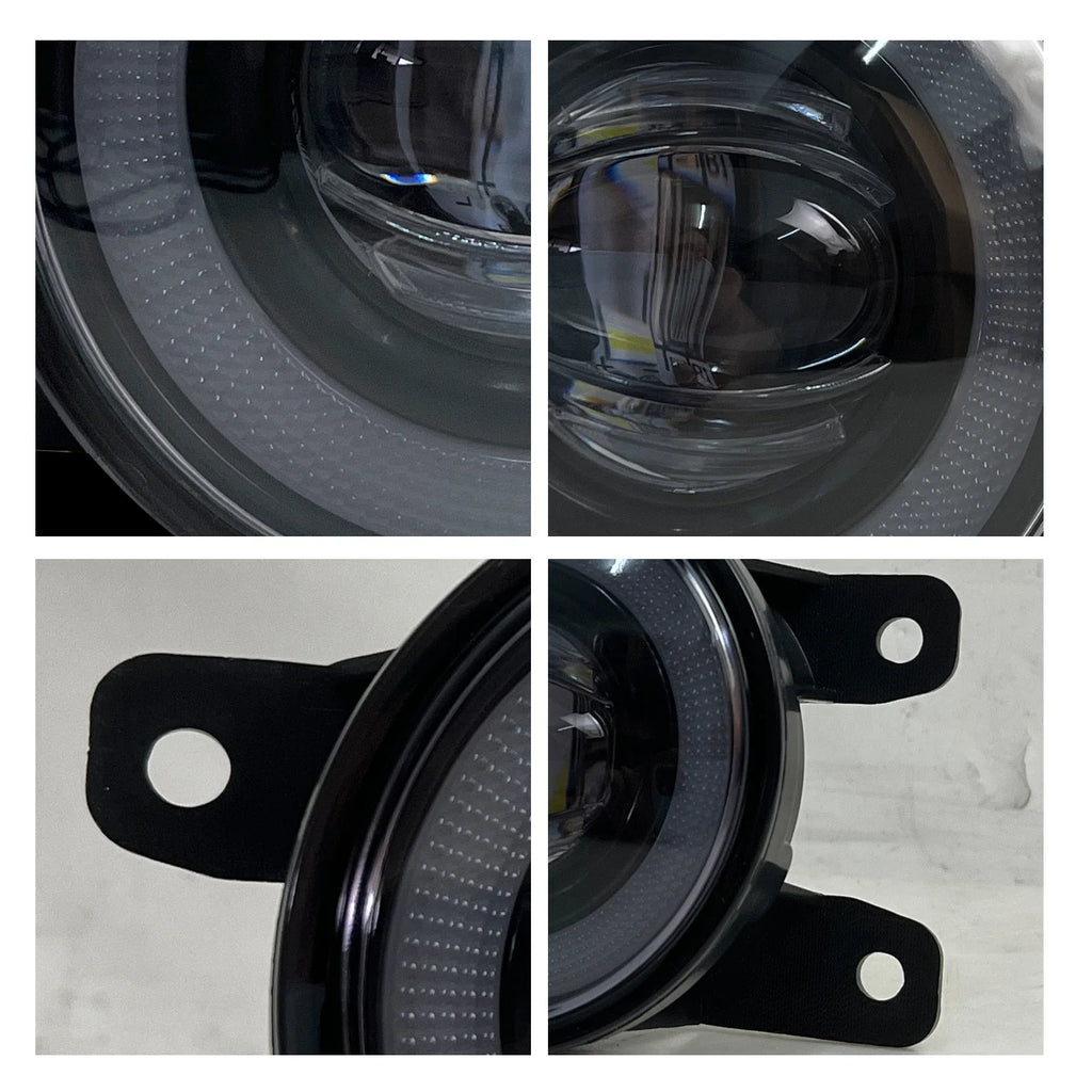 Car Parts Angel Eye Fog Lights – Dynamic Daytime Running Lights with LED Bulb
