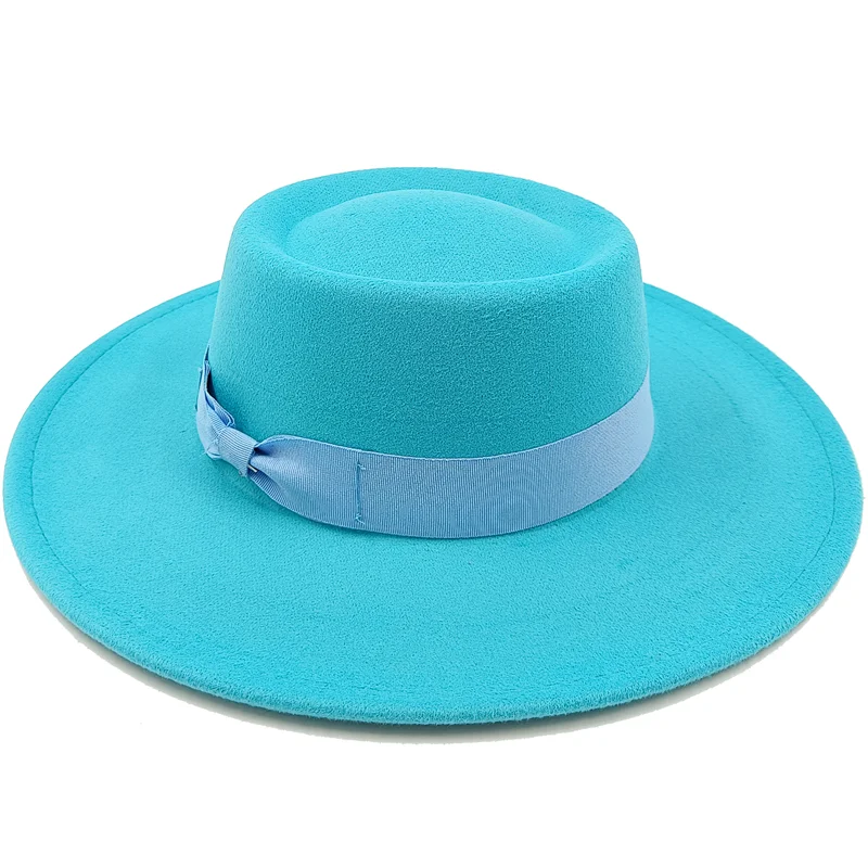 Sombrero Raised Top Fedora Hat 2023 New European and American Fedora Hat Jazz