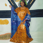 African Women Bazin Riche Boubou Dress Original Dashiki Clothing
