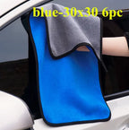 Microfiber Car Cleaning Towels (2/6PCS)  Extra Soft High Absorption Drying Cloths