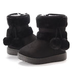 Babies Winter Snow Boots Comfortable Thick Warm Lobbing Ball Cute Boots