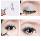 False Eyelash Tweezers Fake Eye Lash Applicator Eyelash Extension Curler Nipper Auxiliary Clip Clamp Makeup Forceps Tools supply