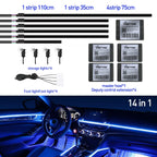 Car Ambient Lights RGB 64 Color Universal LED Interior