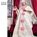 First Quality African Boubou Dress With Scarf Nigerian Traditional Dashiki