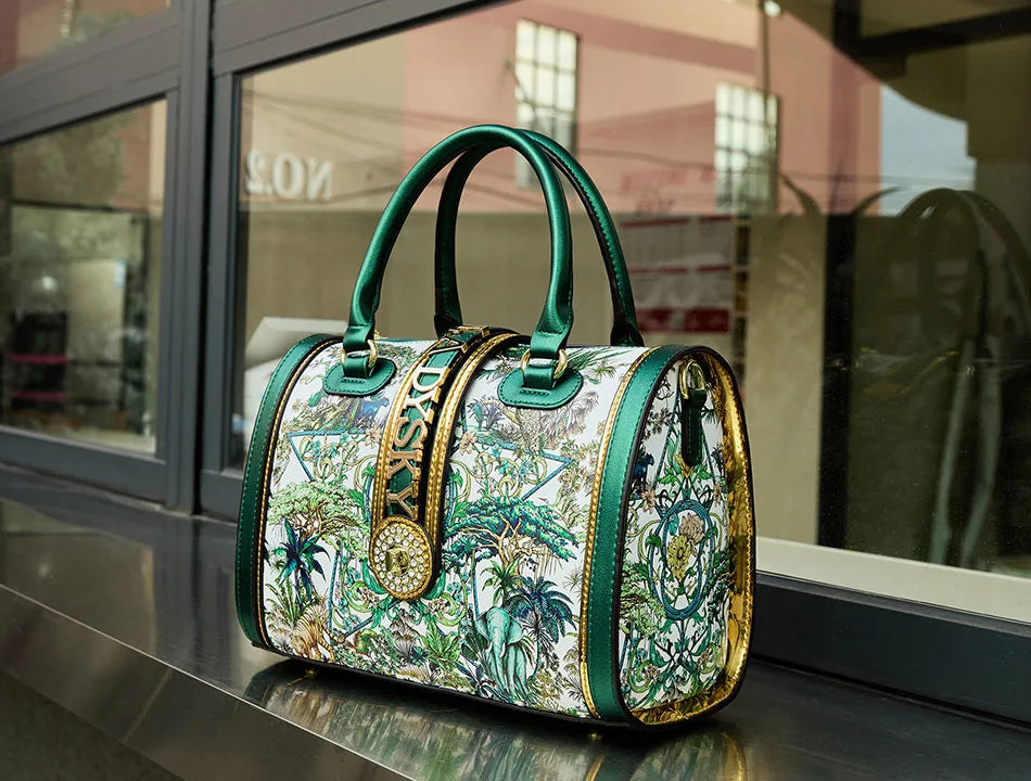 Large-capacity Women's Boston Barrel Handbags