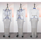 H&D African dresses for woman Turkey dress Sequin Diamond Robe Africaine African clothing Fashion Boubou Africain femme 2026 New