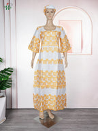 Family Matching African Wedding Outfits For Husband and Wife Bazin Riche Robes Custom Couple Dashiki Set Boy Kid white Dress