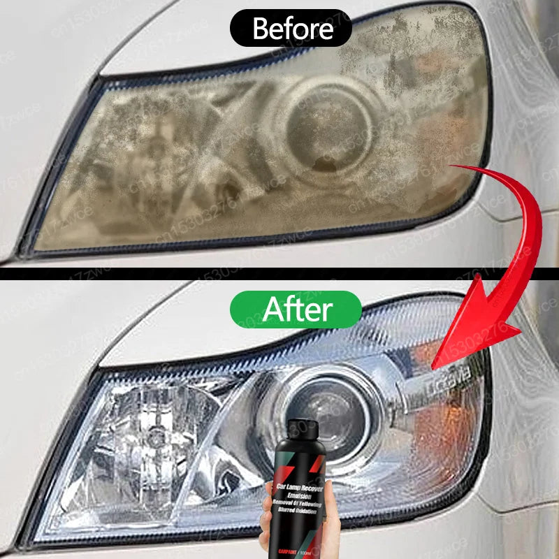 Car Headlight Restoration Kit Scratch Remover & Polishing Repair Liquid