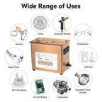 6.5L Ultrasonic Cleaner, 40kHz Ultrasonic Bath, Cleaning Machine For Jewellery Dental Motorbike Carburetor Auto Parts etc