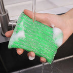 4-48Pcs Steel Wire Sponge Scrubbers Home Kitchen Cleaning Pads Dishes Pots Pans Oil and Stain Removal Household Rags Sponge Wipe