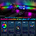 Car Ambient Lights RGB 64 Color Universal LED Interior