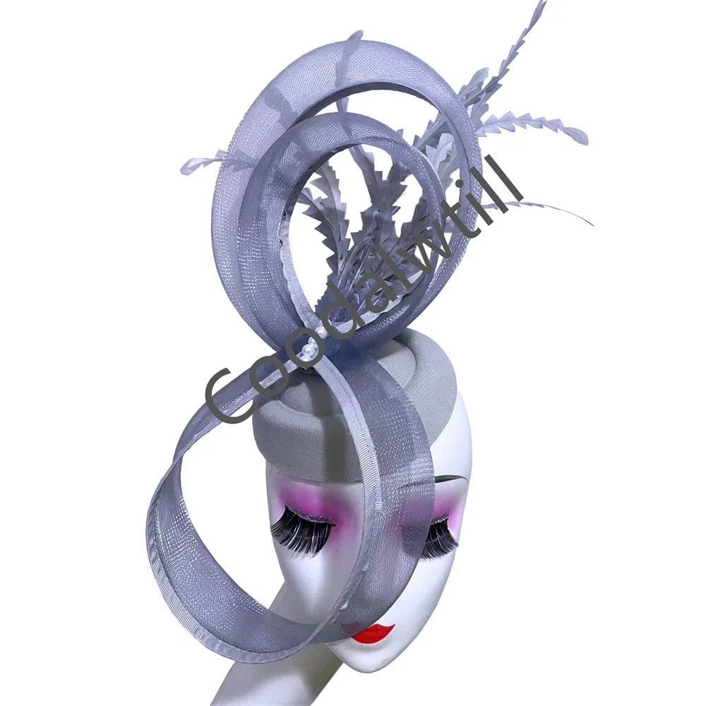 Ladies Royal Ascot Chapeau Cap Wedding Fascinator Hat Headpiece Women Church