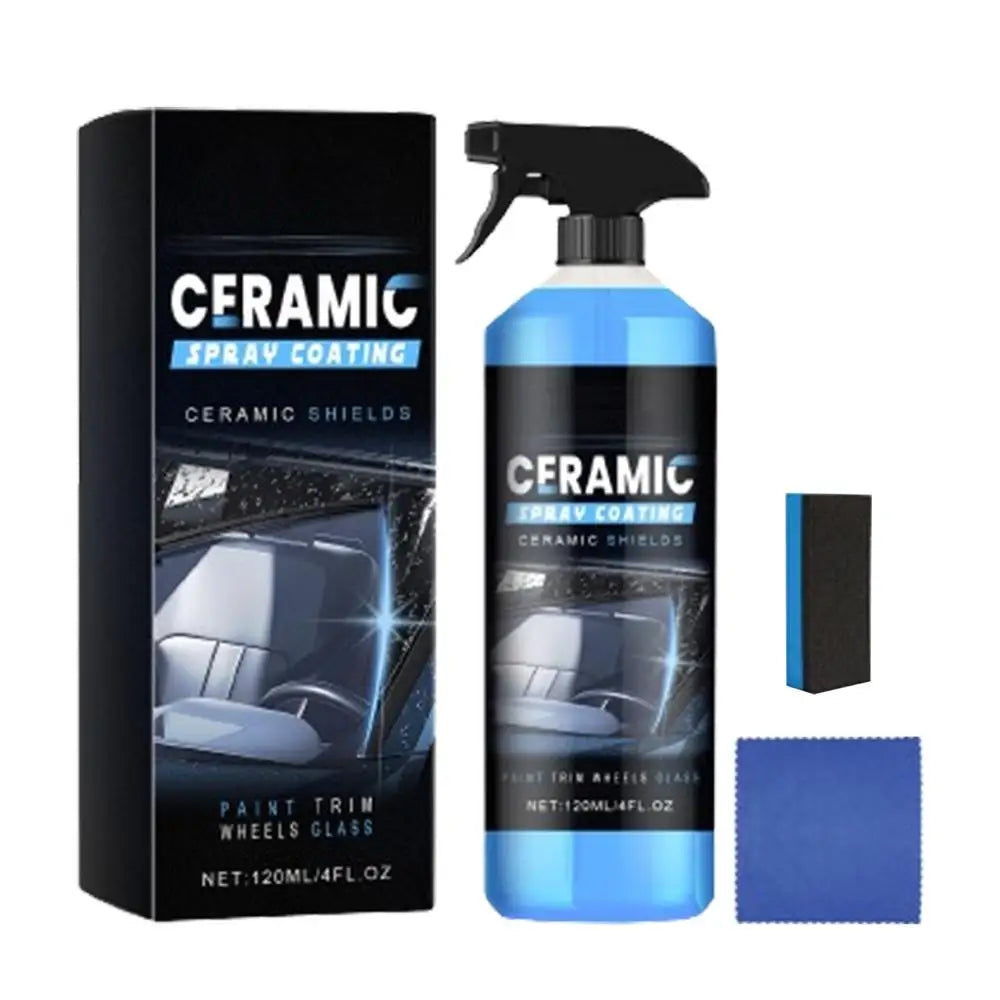 Nano Glass Cleaner Spray 120ml Hydrophobic Car Coating & Anti-Scratch Polish