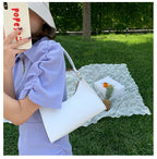 Fashion Exquisite Shopping Bag Retro Casual Women Totes Shoulder Bags Female Leather Solid Color Chain Handbag for Women 2023